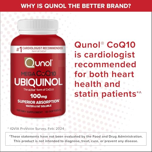Qunol Mega Ubiquinol CoQ10 100mg, Superior Absorption, 100 - Product Imagery