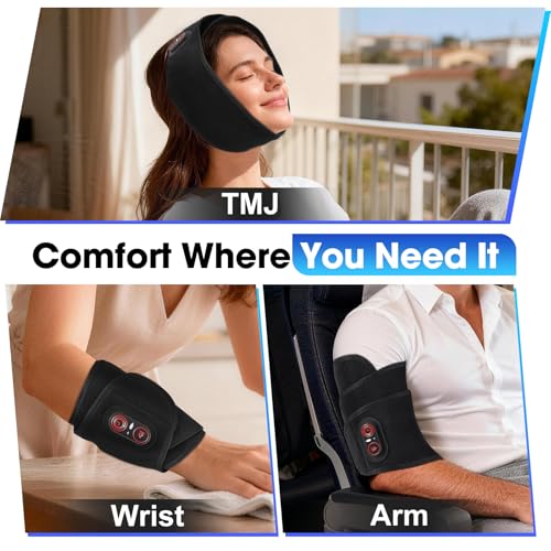 Face Heating Pad for TMJ Pain Relief, Cordless TMJ Heating Pad - Product Imagery