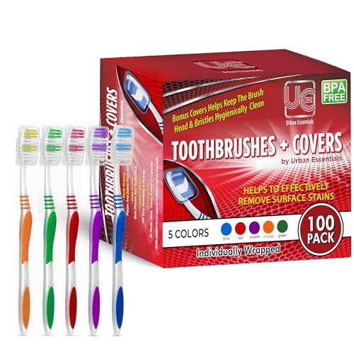Urban Essentials Bulk Toothbrush Package with Covers | Premium - Product Imagery