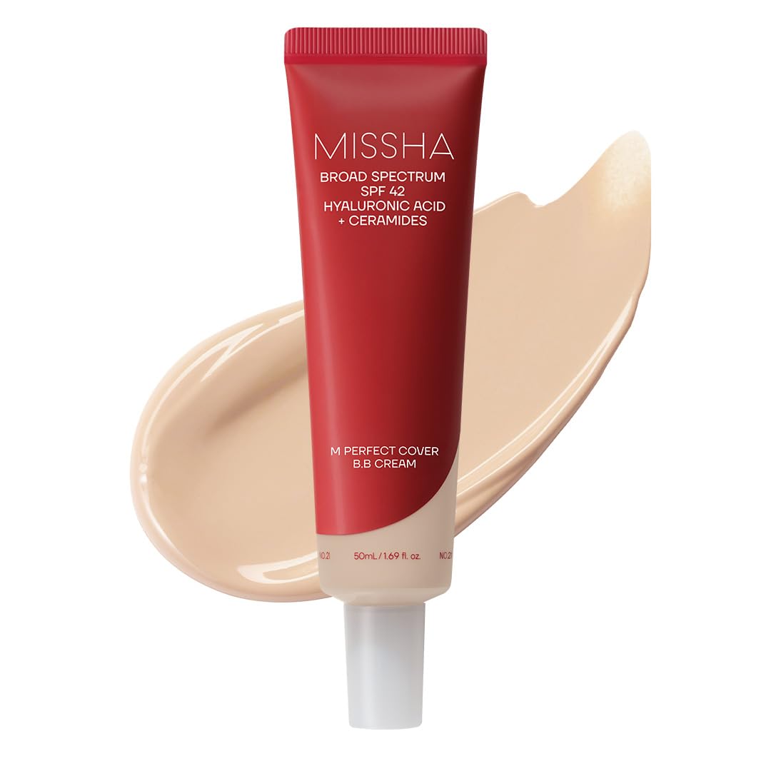 MISSHA M Perfect Cover BB Cream No.21 Light Beige SPF 42 PA+++ - Product Imagery