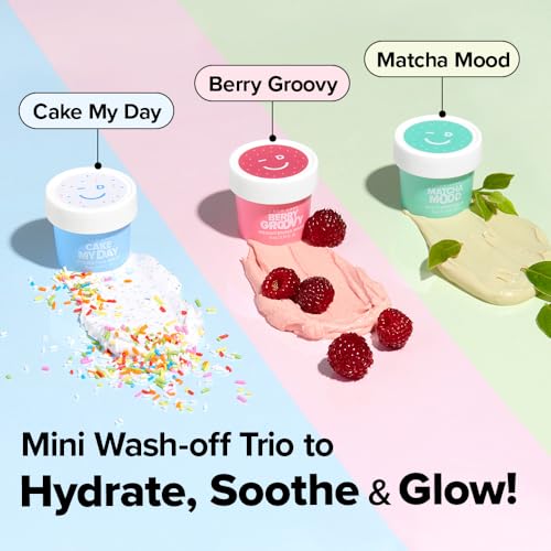 I DEW CARE Mini Scoops Cleansing Wash Off Face Mask Set, Mini - Product Imagery