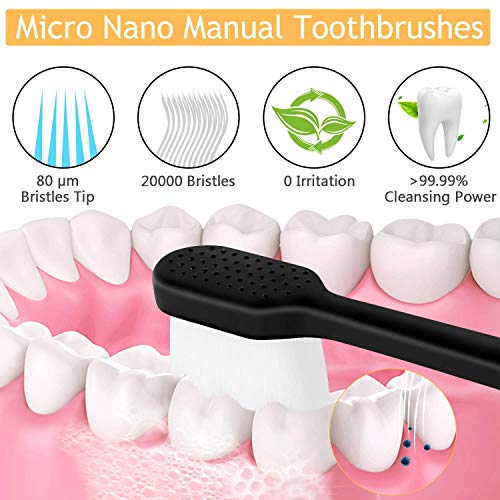 Extra Soft Toothbrush for Adults Sensitive Gums with 20000 - Product Imagery