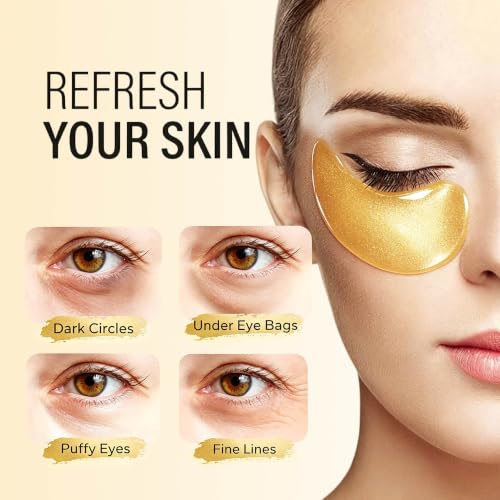 Maskiss 24K Gold Under Eye Patches (15 Pairs), Eye Mask, - Product Imagery