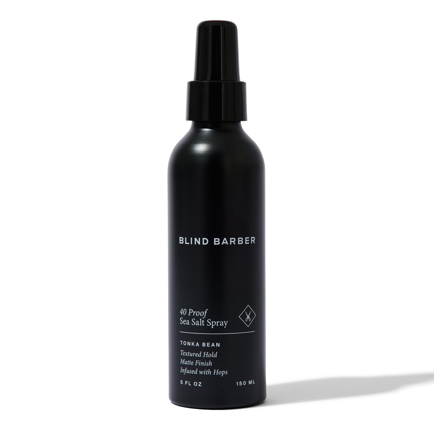 Blind Barber 40 Proof Sea Salt Spray for Men -  Salt Water Hair Spray for Volume & Texture - Water-Based Matte Finish with Light-Medium Hold - Enhances Beach Waves & Body - Tonka Bean Scent (5  Fl oz)