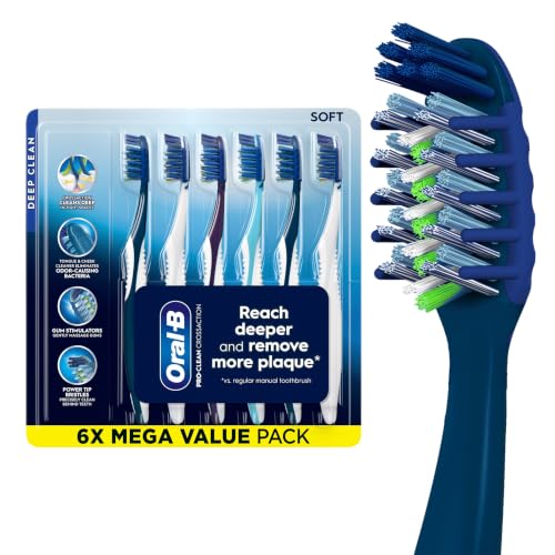 Oral-B Pro Clean Cross Action Toothbrushes, Deep Plaque Removal, - Product Imagery