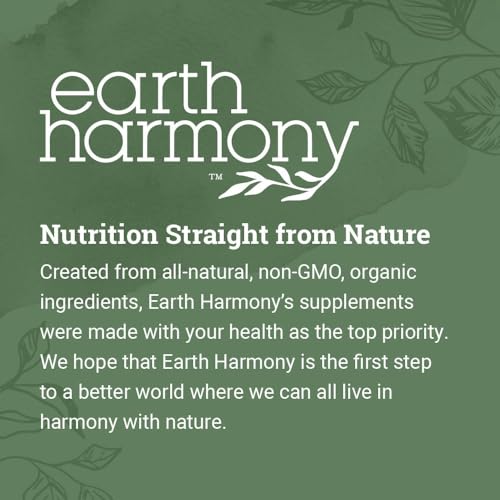 Earth Harmony Organic Turkey Tail Mushroom Capsules (1000mg Pure - Product Imagery