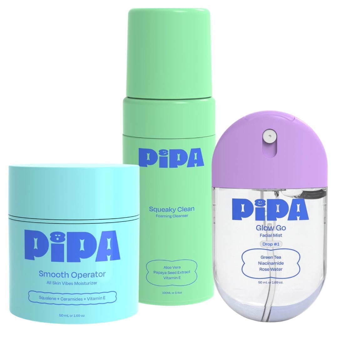 Pipa Skincare Cleanser Moisturizer Facial Mist Clean Start - Pipa Official Imagery - 2