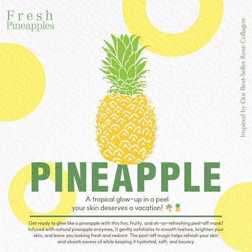 MIGUHARA Pineapple Refining Glow Peel-Off Mask Pack, Facial Mask - Product Imagery