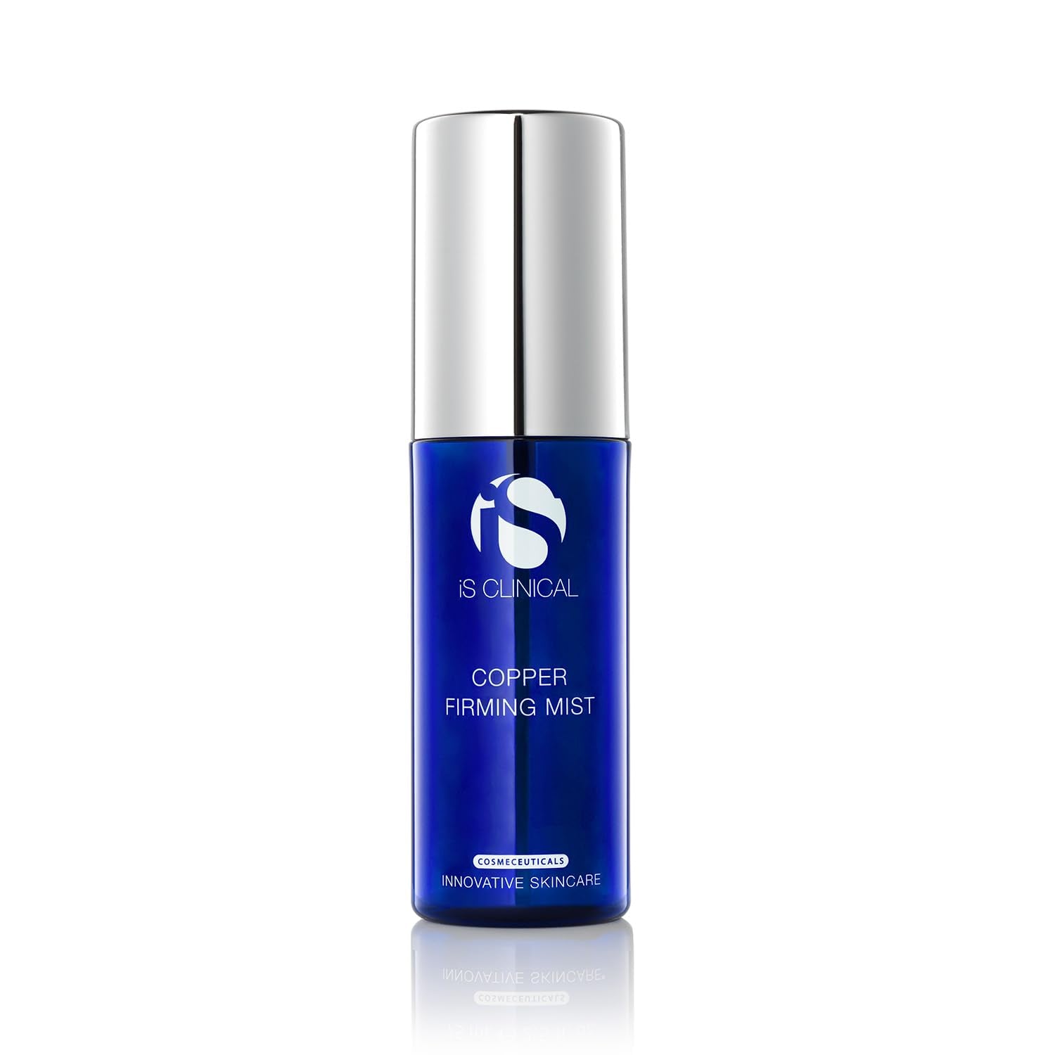 iS CLINICAL Copper Firming Mist hydrating skin moisturizer with toning and firming properties, ideal as a makeup setting spray.