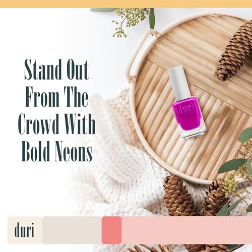 duri 791 Berry Margarita - Neon Purple Nail Polish, Semi Matte, - Product Imagery