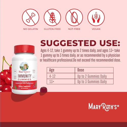 Mary Ruth's 5-1 Immunity Gummies with Elderberry for Kids & - Product Imagery