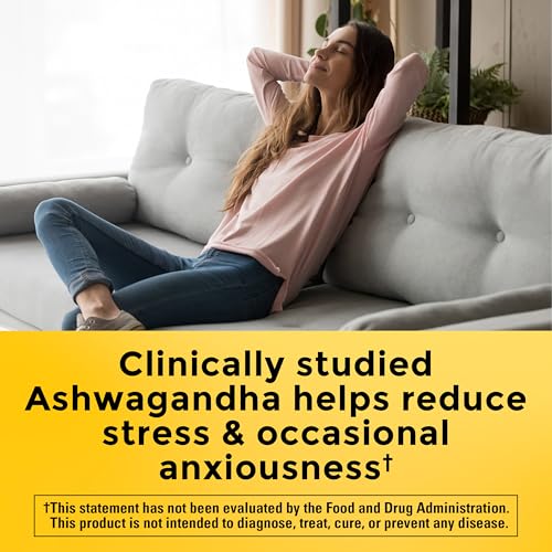 Nature Made Ashwagandha Capsules 125mg for Stress Support, 60 - Product Imagery