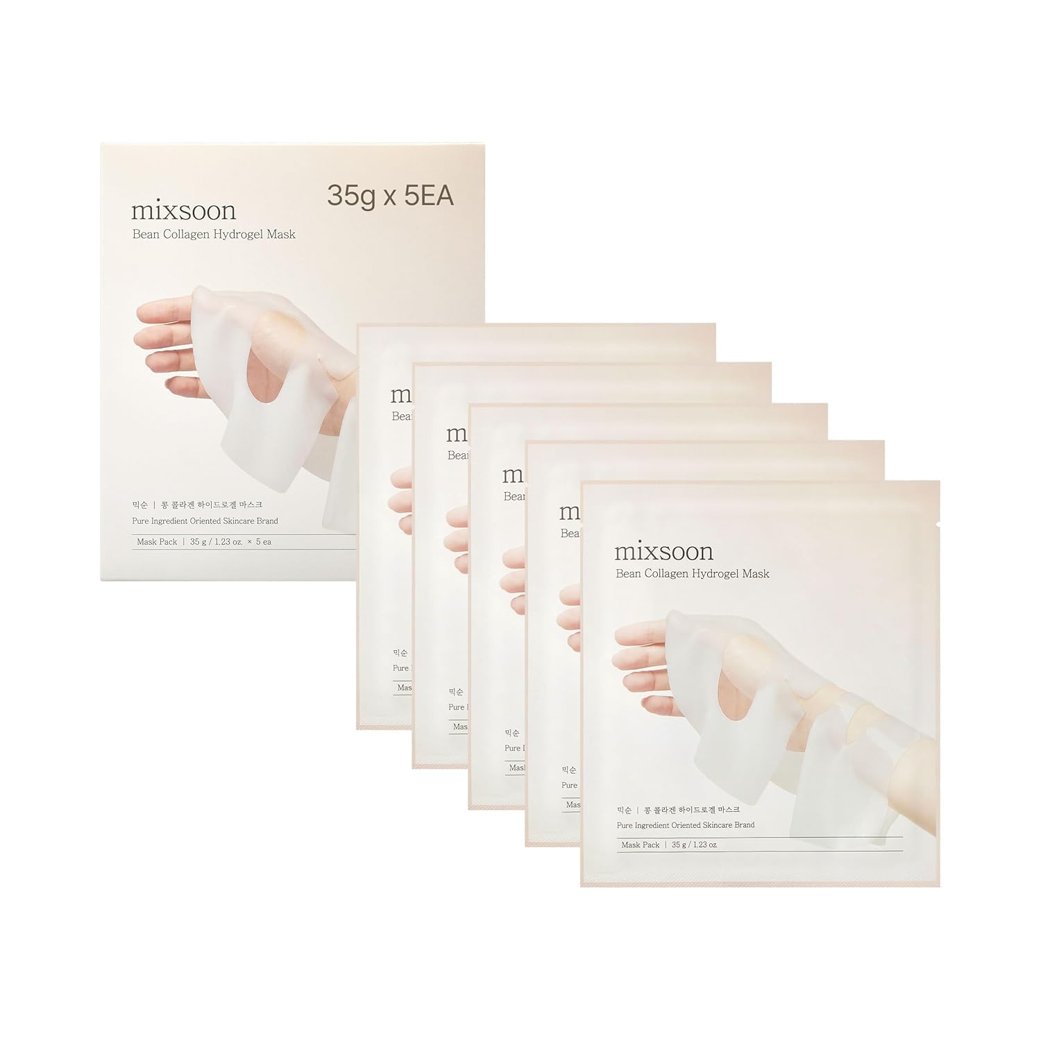 mixsoon Bean Collagen Hydrogel Mask Hydration All-In-One - Product Imagery