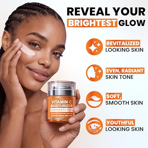 Vitamin C Moisturizer for Face - Vitamin C Cream - Brightening & - Product Imagery