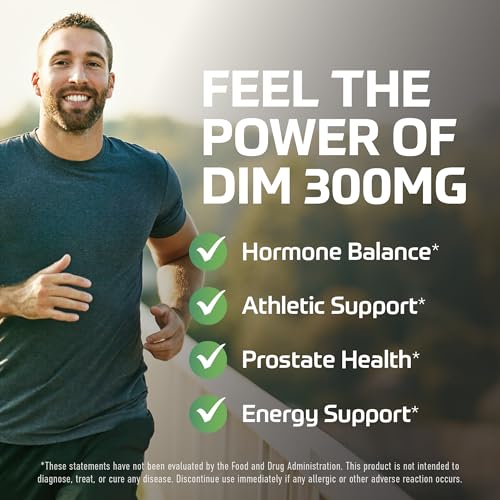 DIM Supplement for Men 300mg, Estrogen Blocker & Aromatase - Product Imagery