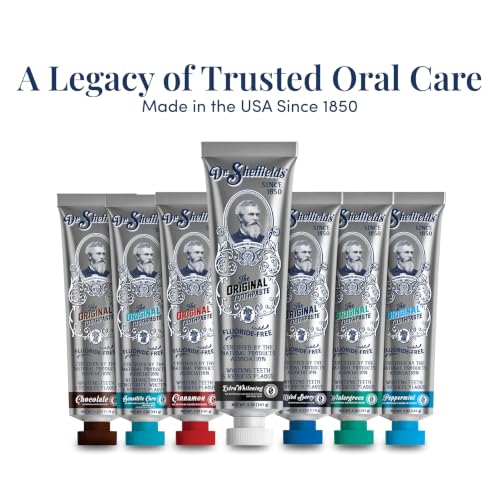 Dr. Sheffield's Fluoride Free Whitening Toothpaste, Mint, No - Product Imagery