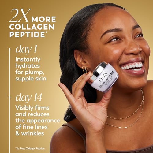 Olay Collagen Peptide Face Moisturizer, Firming Cream for Women, - Product Imagery