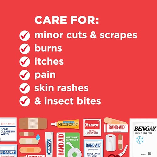 BAND-AID Brand All-Purpose Portable Compact First Aid Kit, 160 - Product Imagery