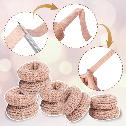 15pcs Cotton Finger Cots, Elastic Finger Sleeve, Skin Color - Product Imagery