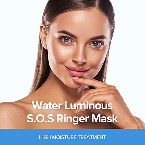 JMsolution Water Luminous SOS Ringer Mask Plus (10 Sheets, 35ml - Product Imagery