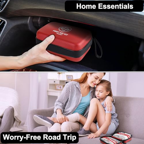VRIEXSD Premium 320-Piece First Aid Kit, Waterproof EVA Hard - Product Imagery