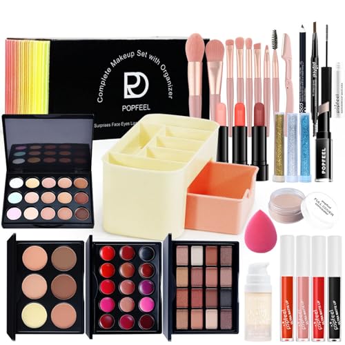 JasCherry Makeup Kit for Women Full Kit, All in One Makeup Gift Set, Make-up Sets with Eyeshadow Blush Concealer Palette