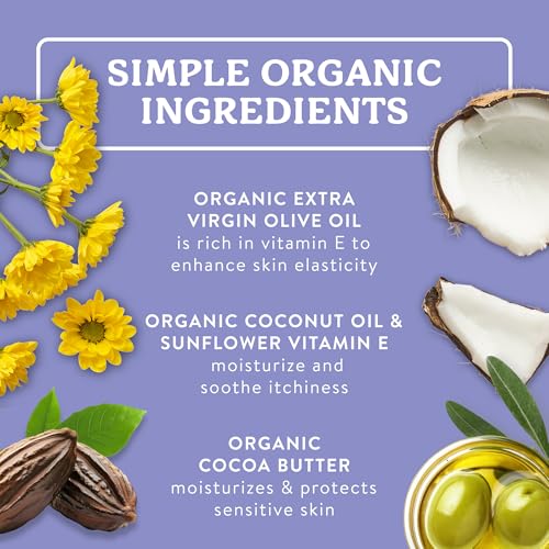Badger Organic Belly Butter, Cocoa Butter & Coconut, 2 oz Tin - Product Imagery