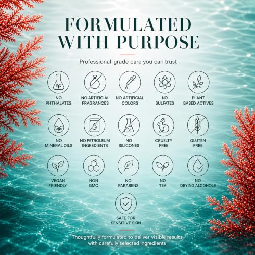 DEHAZ RejuvenSea Face & Neck Serum - Astaxanthin & Peptides - - Product Imagery