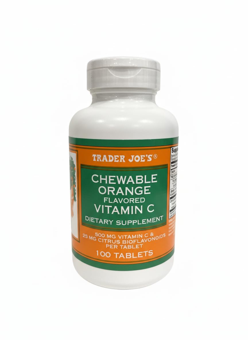 Trader Joe's Chewable Orange Flavored Vitamin C - Product Imagery