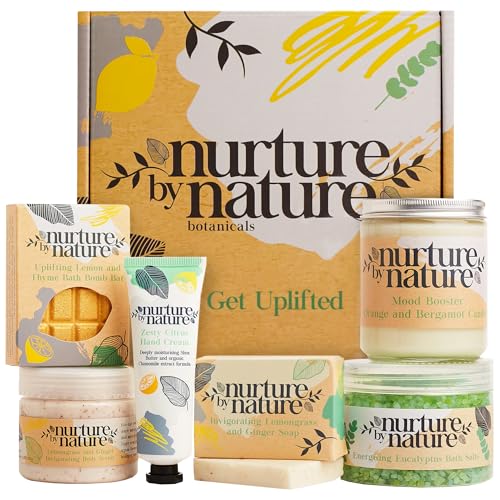 Nurture by Nature Botanicals Nurture by Nature Spa Gifts for Women - Vegan Spa Kit, Bath Set, Self Care