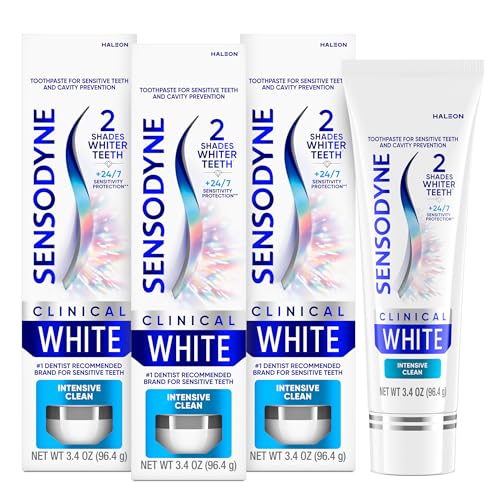 Sensodyne Clinical White Intensive Clean Toothpaste, 3.4 oz (3 - Product Imagery