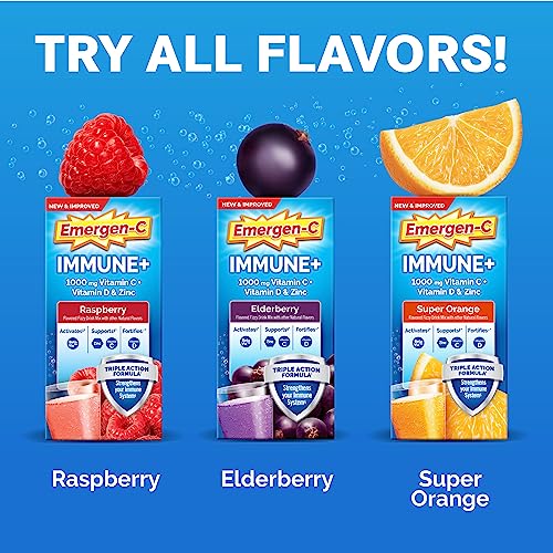 Emergen-C Immune+ Triple Action Immune Support Powder, Super - Product Imagery