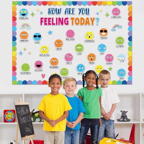 Colorful Feeling Emotion Bulletin Board Set Classroom - Product Imagery