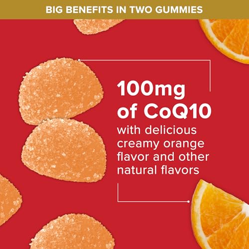 Qunol CoQ10 100mg Gummy, Ultra High Absorption, Antioxidant, 120 - Product Imagery