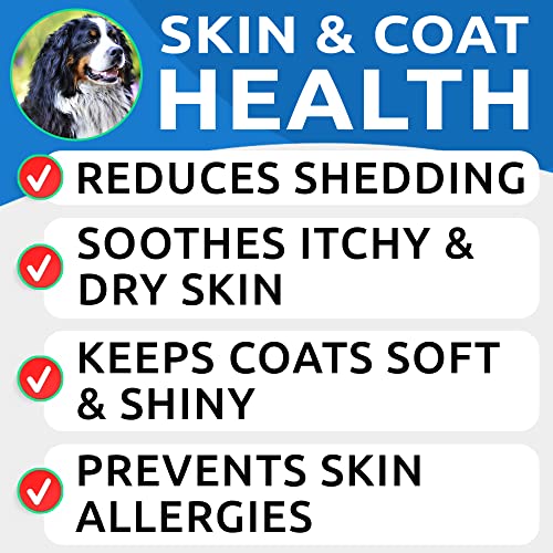 Omega 3 for Dogs & Cats - Fish Oil, Skin&Coat Health, - Product Imagery