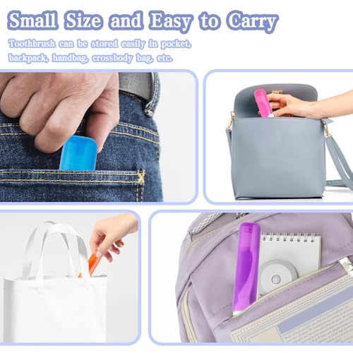 Travel Toothbrush, 3PCS Travel Toothbrush Set, Mini Toothbrush - Product Imagery