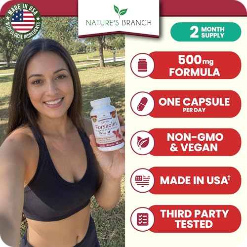 Ultra Forskolin Supplement 500mg, Coleus Forskohlii for Weight - Product Imagery
