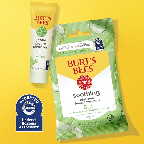 Burt's Bees Gentle Skin Care To-Go Set, Includes Cleanser, - Product Imagery