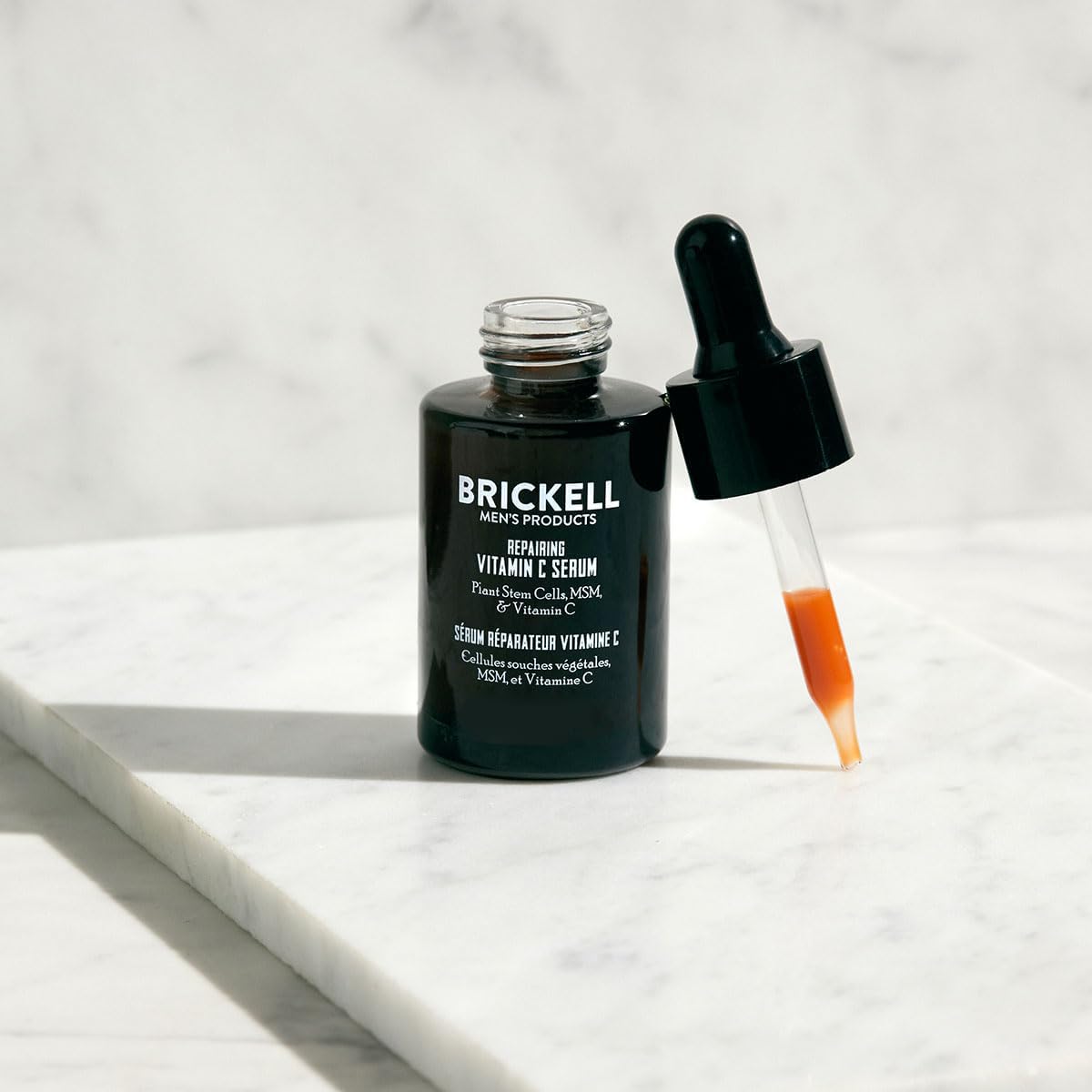 Brickell Men's Products Brickell Men's Anti Aging Serum For Face, Repairing Night Facial Serum for Men, With Vitamin C, 