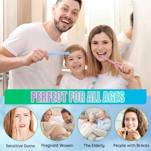 Tetragonal tree 6-Pack Extra Soft Toothbrushes for Sensitive - Product Imagery