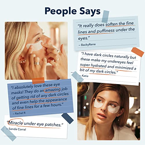 Purederm Collagen Eye Patches for Puffy Eyes, Dark Circles & - Product Imagery