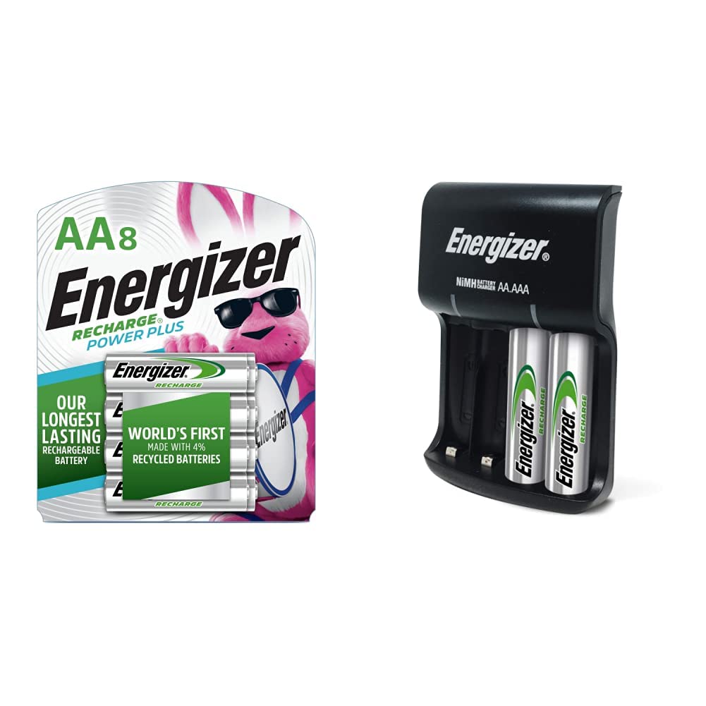 Energizer Rechargeable AA Batteries and Basic Charger for - Energizer Official Imagery - 2