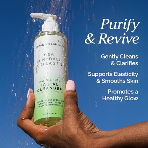 Amino Gel Facial Cleanser with Sea Minerals & Collagen – - Product Imagery