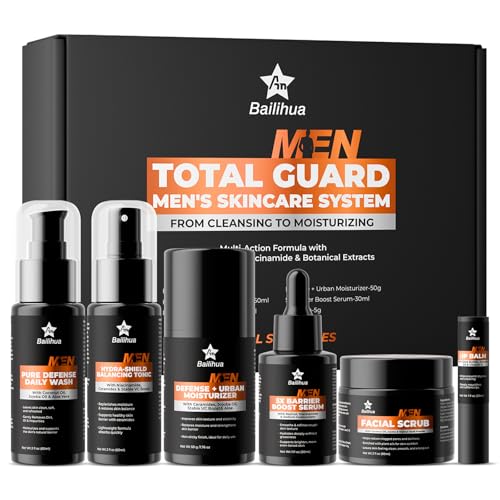 Gift for Men Skincare Men's Skin Care Facial Kit Complete - Product Imagery