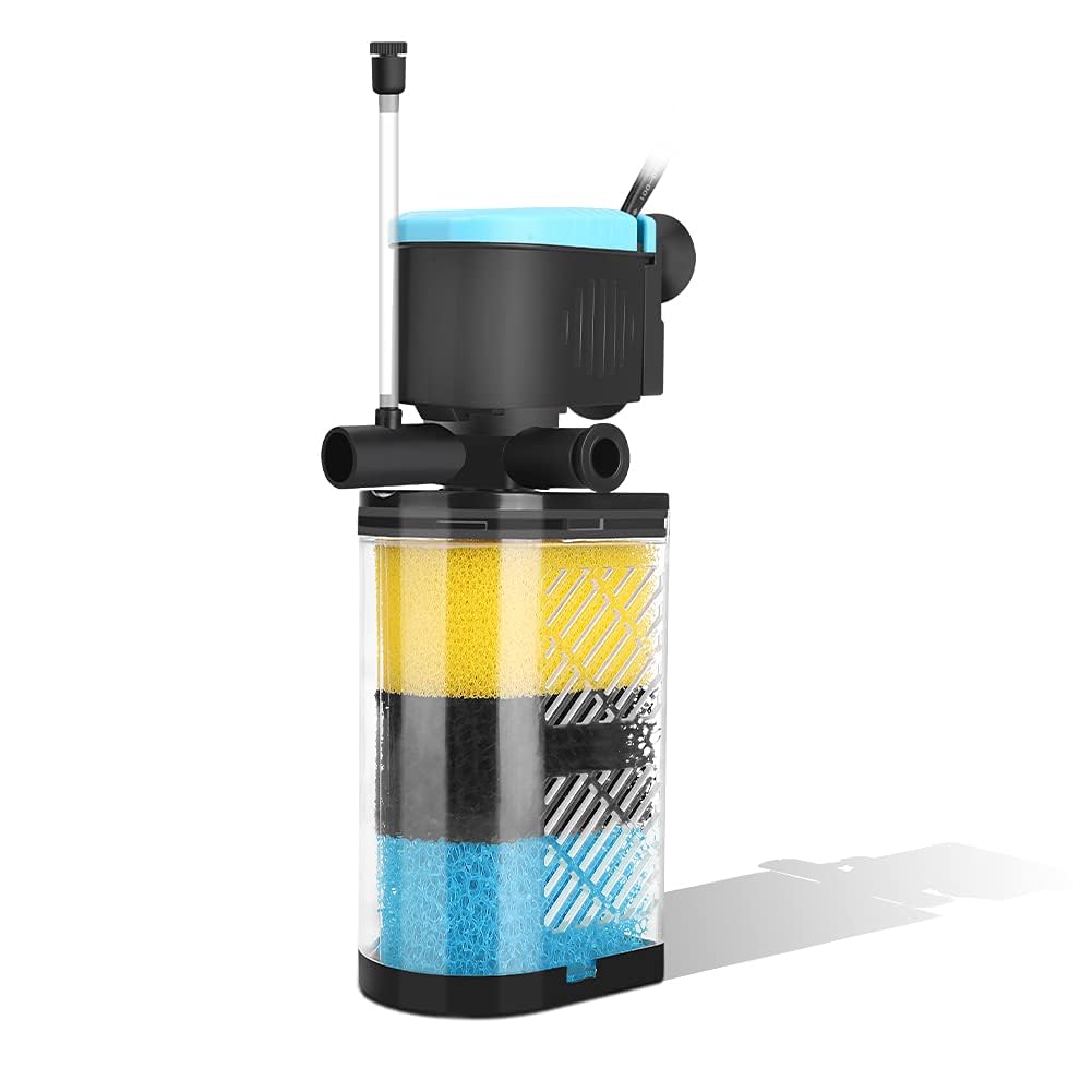FUMAK 3-Stage Internal Aquarium Filter with Aeration & Dual Water Outlet – product photo (Filters)