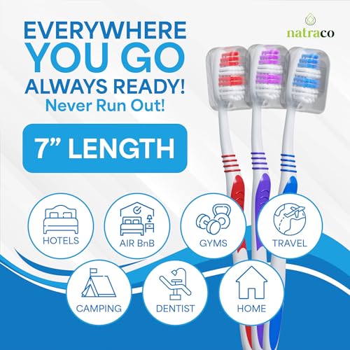 Bulk Toothbrush Pack with Covers | Premium Quality Individually - Product Imagery