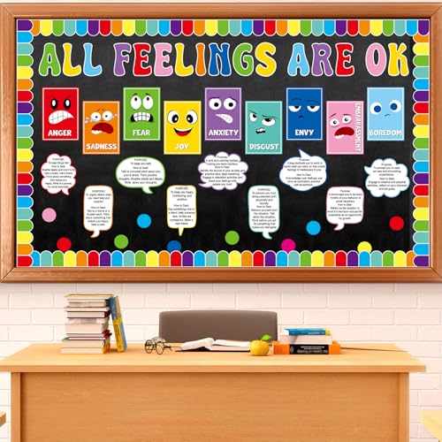 ZOIIWA Mental Health Bulletin Board School Counselor Classroom - Product Imagery