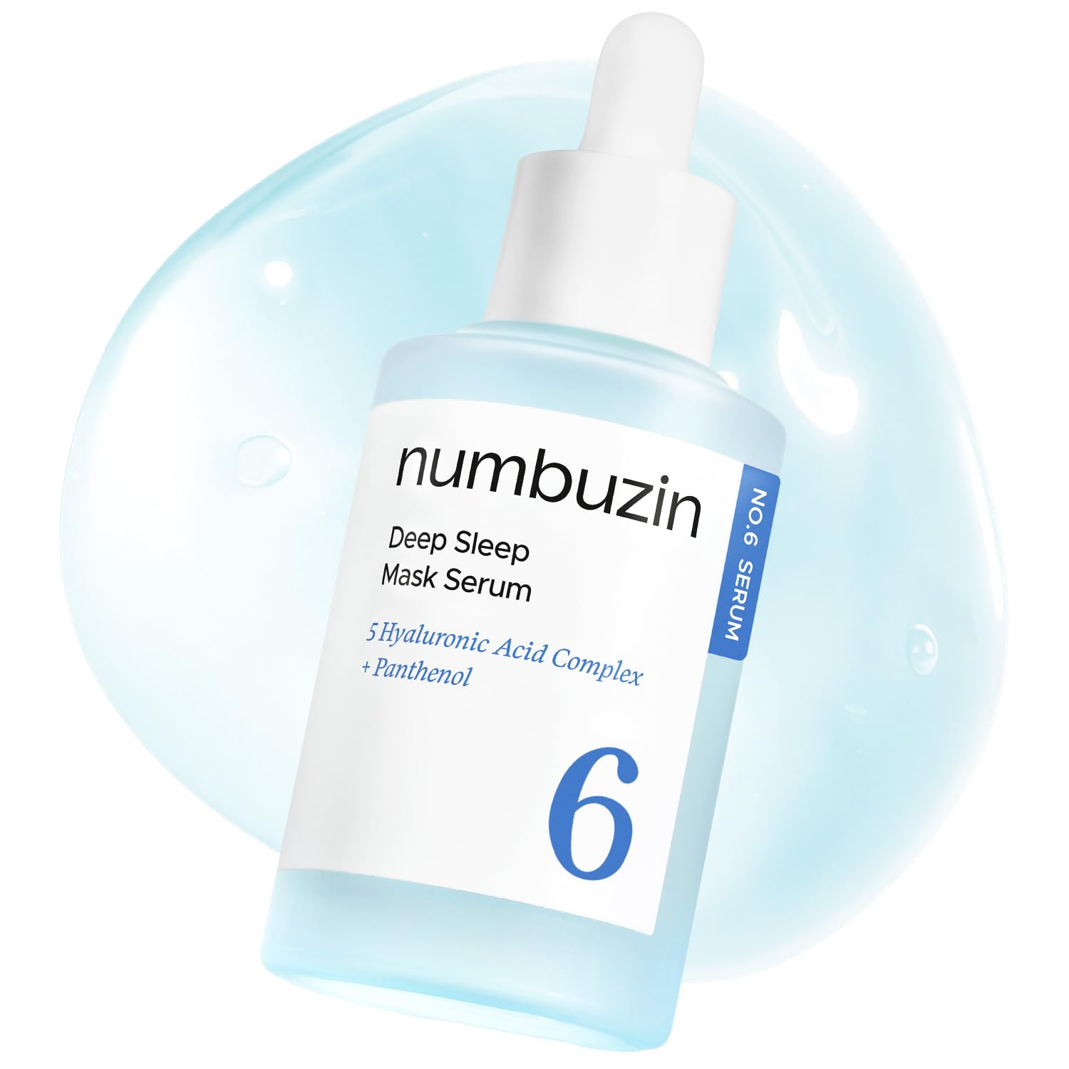 numbuzin No.6 Hyaluronic Acid Serum | Deep Sleep Mask Serum, - Product Imagery