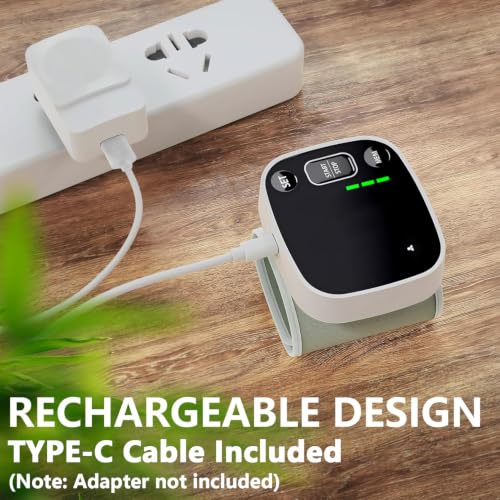 Oklar Wrist Blood Pressure Monitor, FDA Cleared Rechargeable BP - Product Imagery