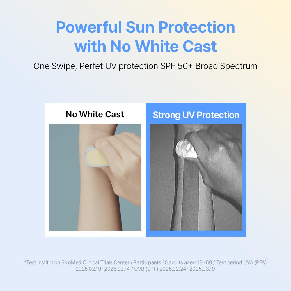 BeginS by JUNGSAEMMOOL BeginS Hyaluronic Acid Airy Sun Stick | SPF 50+, Lightweight Sunscreen – back view and specificat